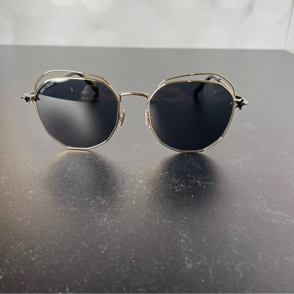 Jimmy Choo FRANNY/S J5G/IR Oval Gold Full Rim Sunglasses Women’s Sz 54-19-150 main image 9